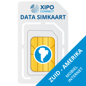 Data Simkaart Zuid-Amerika - internet XIPO CONNECT