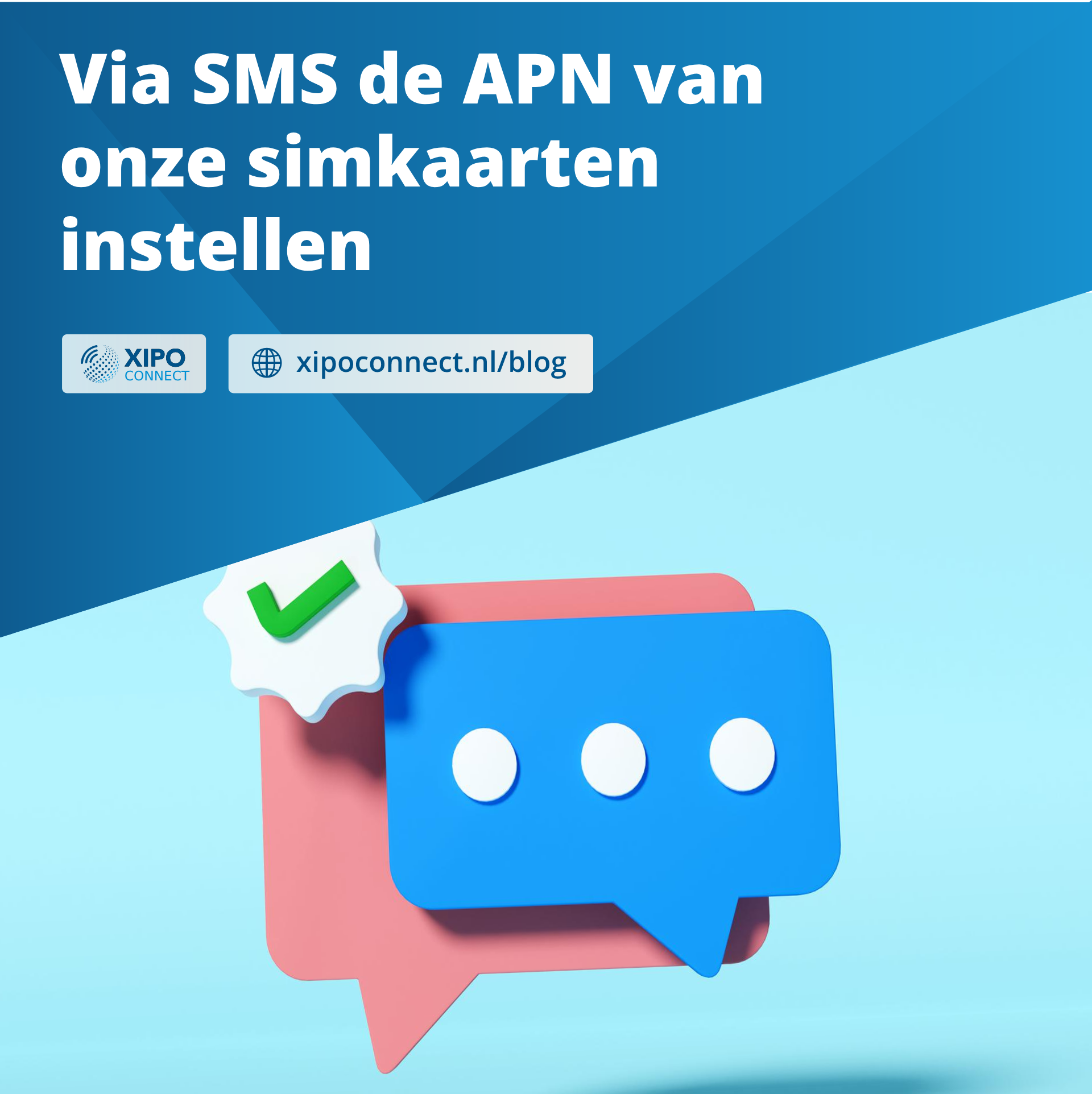 Via SMS de APN van onze simkaarten instellen
