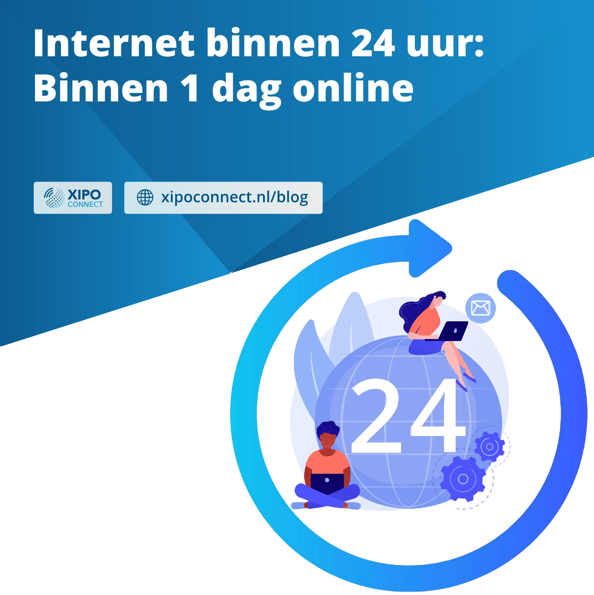 Internet binnen 24 uur