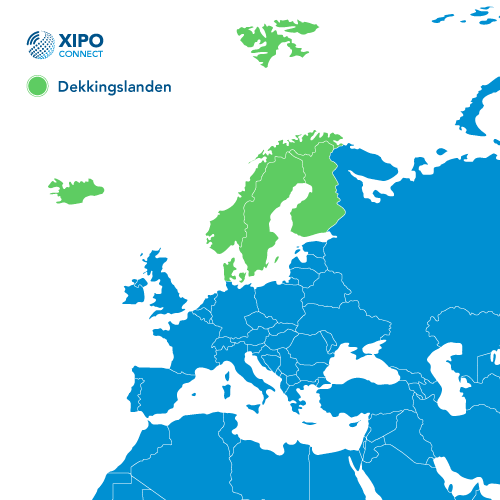 Data Simkaart Dekkingskaart Scandinavië